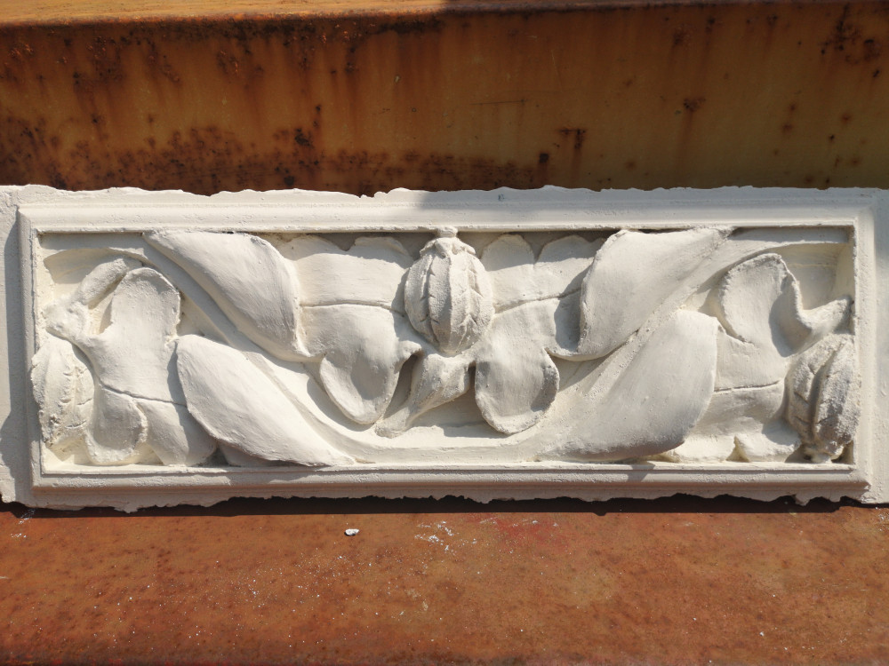 Gothic frieze of pomegranates