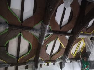 Finishing plaster panels