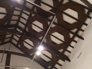 Finished lime washed panels