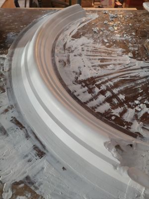 Ceiling rose at a gallery